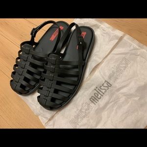 MELISSA SANDALS - BLACK